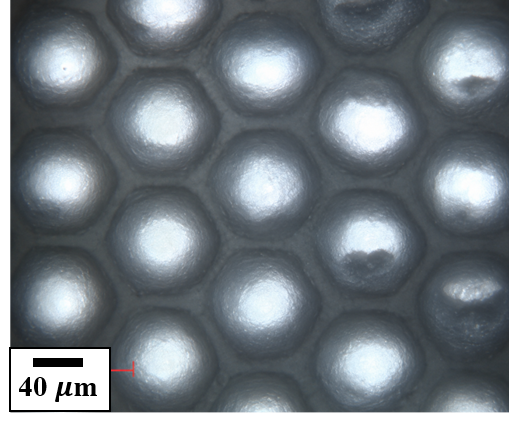 Hexagonal microtexture