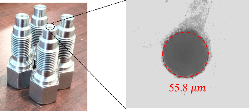 Nozzles with micro-holes