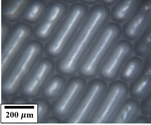 Sharklet surface texture