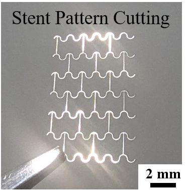 Stent pattern cutting