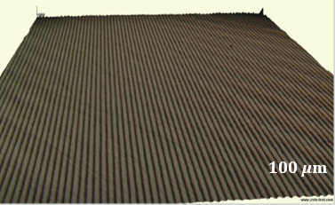 Array of microgrooves
