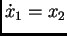 $\displaystyle \dot x_{1} = x_{2}$