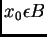 $ x_{0}\epsilon B$