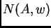 $\displaystyle N(A,w)$
